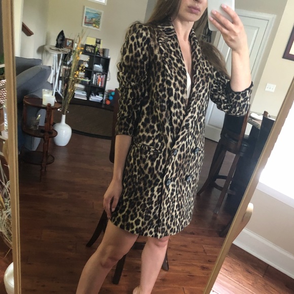 Zara Leopard blazer XS - Picture 4 of 8